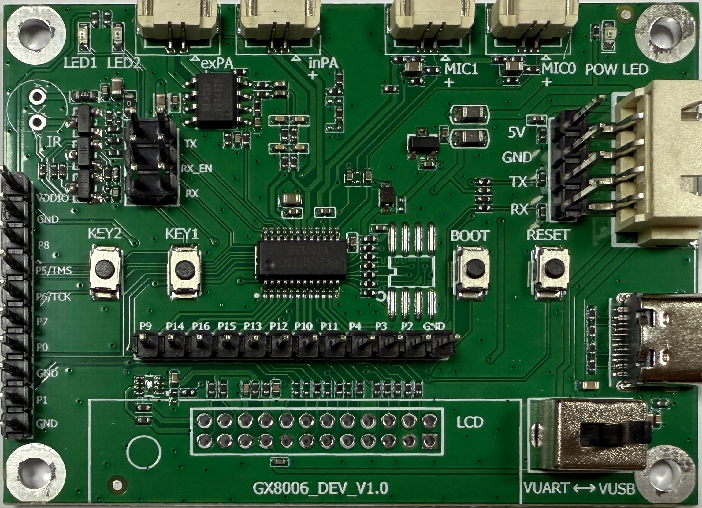 GX8006硬件开发板实物图